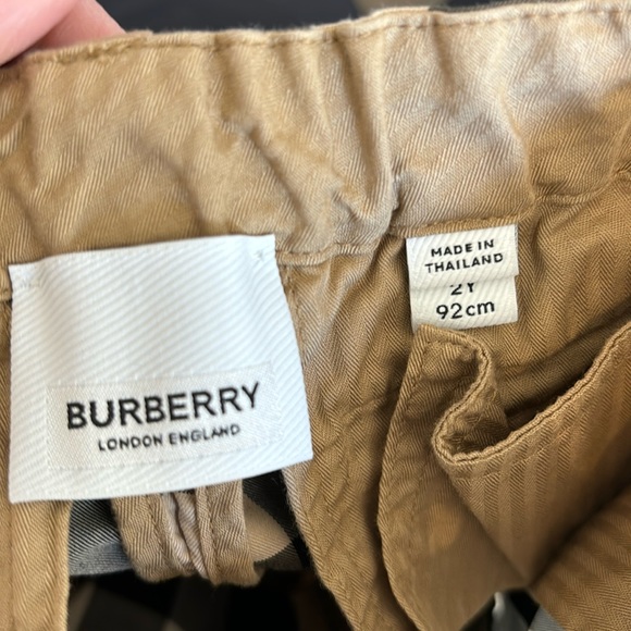Kids Boys Burberry Beige Vintage Check Shorts 2Y - Picture 7 of 11